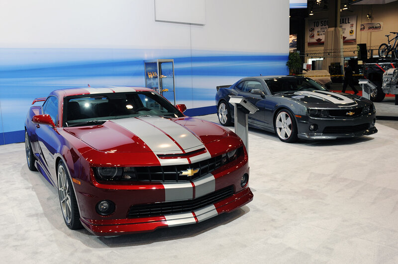 Red and Gray Camaro Cars