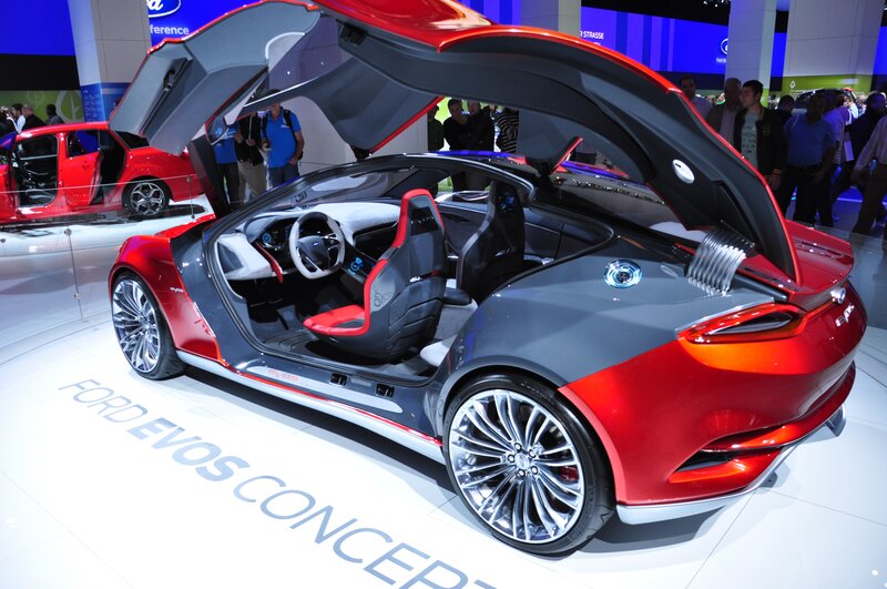Red and Gray Concept Car