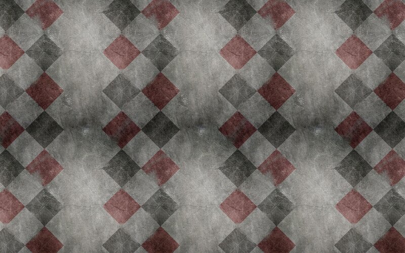Red and Gray Diamond Pattern
