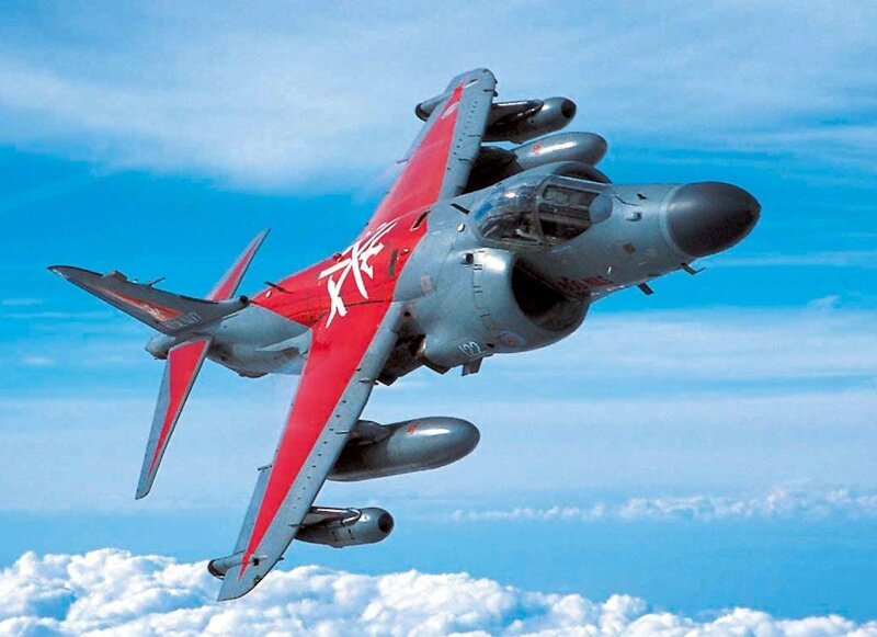 Red and Gray Jet Fighter