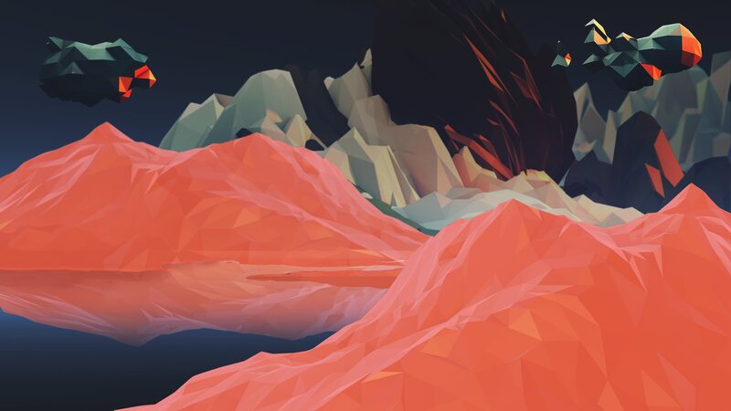 Red and Gray Mountains