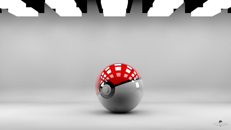 Red and Gray Pokeball