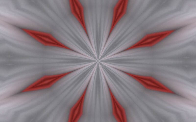red and gray starburst pattern