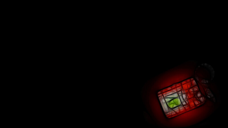 red and green abstract design