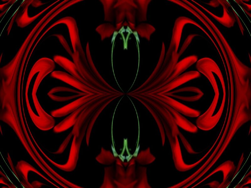 Red and Green Abstract Pattern — Dramatic