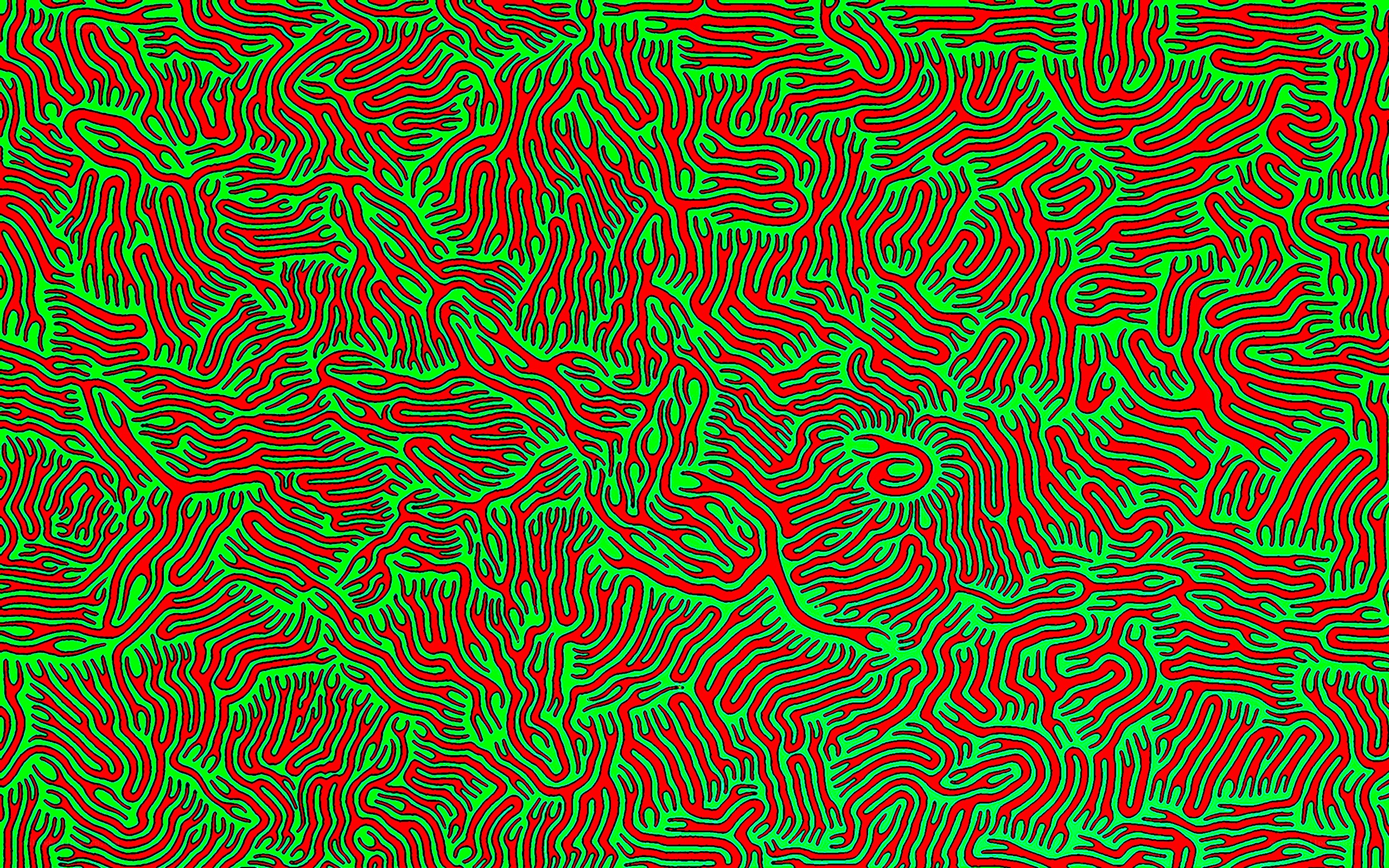 Red and green abstract pattern