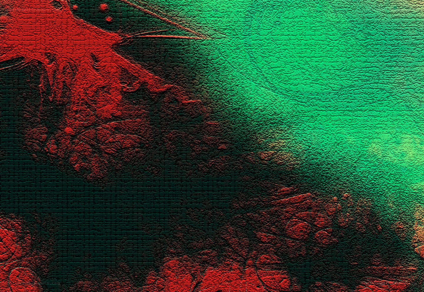 Red and green abstract texture