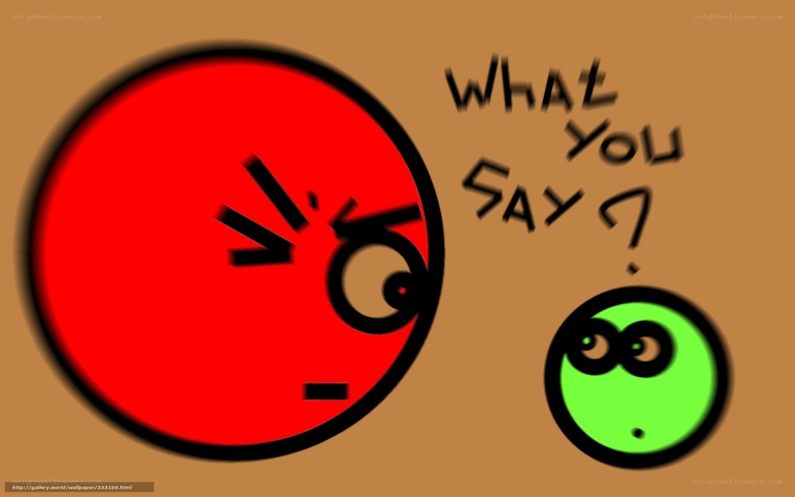 Red and Green Balls Talking