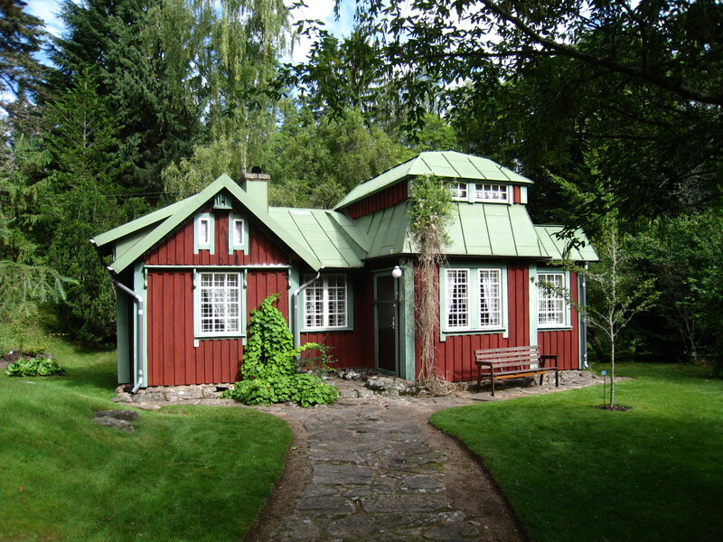 Red and Green Cabin
