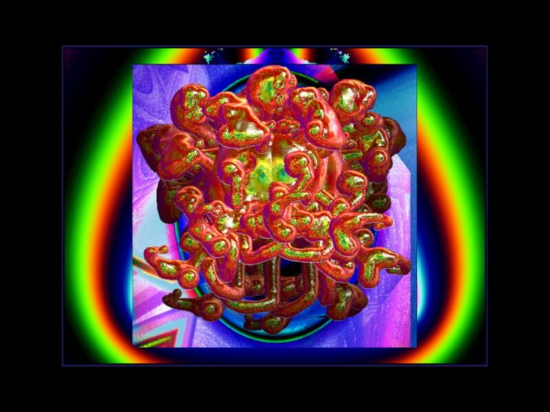Red and Green Cellular Structure