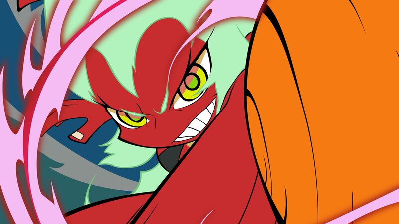 Red and Green Character