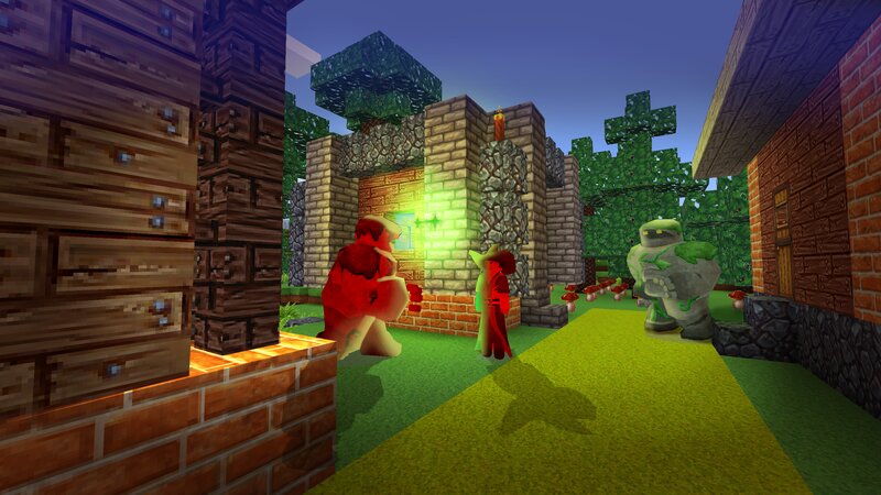 Red and Green Characters — Calm