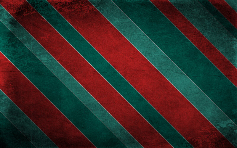 red and green diagonal stripes