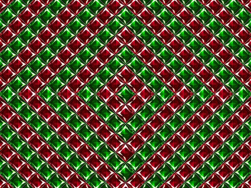 Red and Green Diamond Pattern