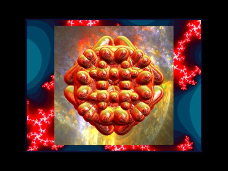 Red and Green Fractal Object