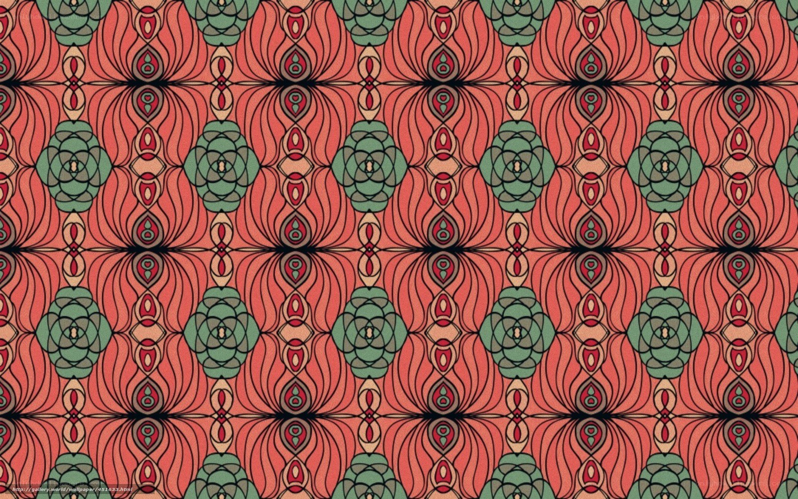 red and green geometric pattern