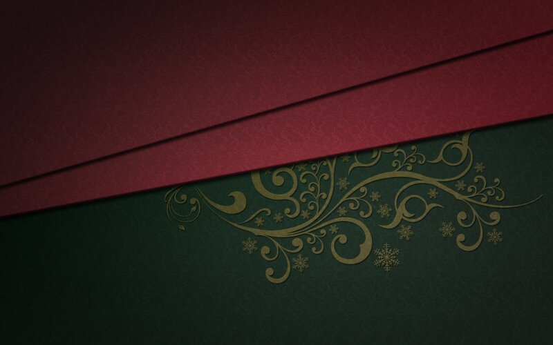 red and green holiday design