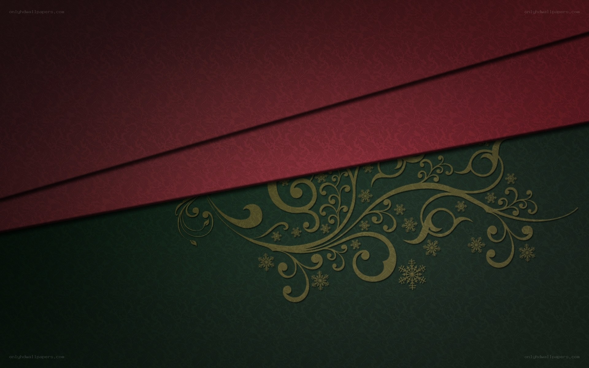 red and green holiday design