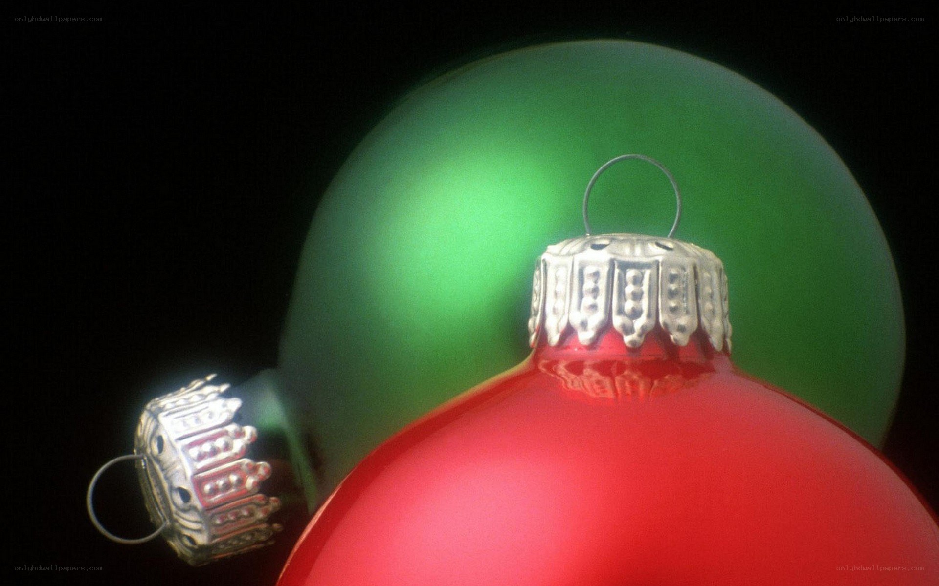 Red and green ornaments