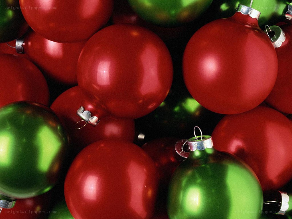 Red and green ornaments