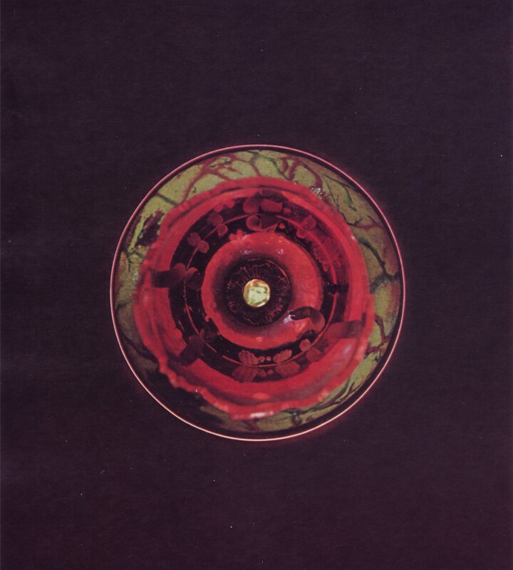 Red and green spiral bowl