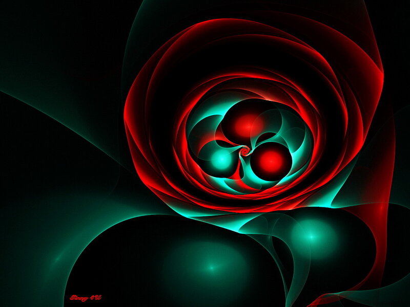 Red and Green Spiral
