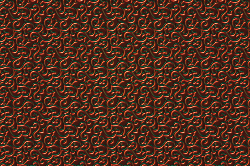 Red and Green Swirl Pattern