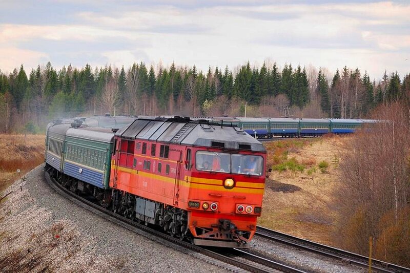 Red and Green Train