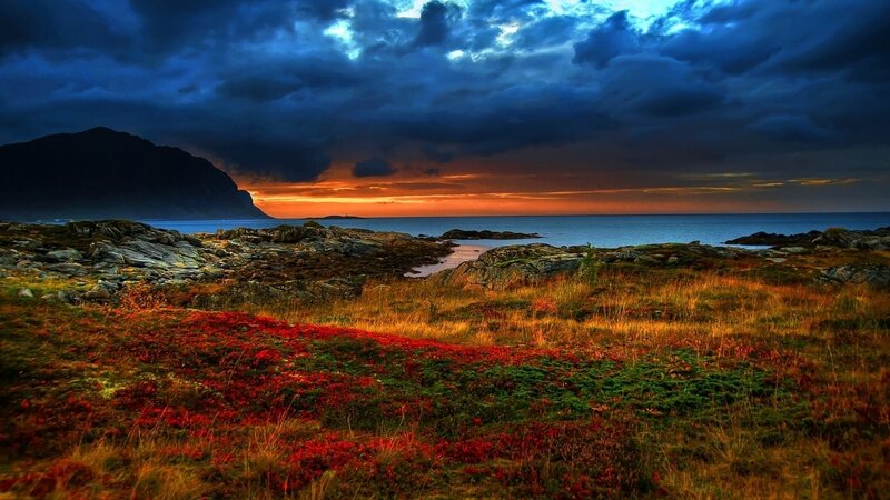Red and Green Tundra