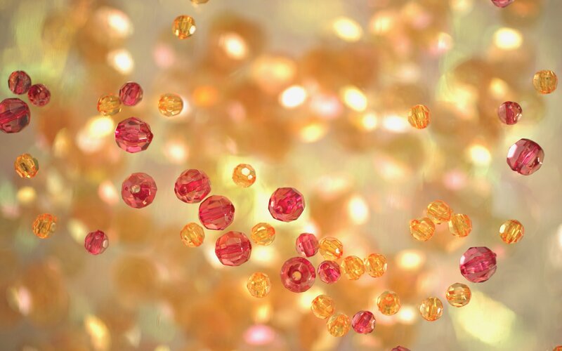 Red and Orange Beads