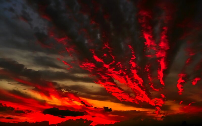 Red and Orange Clouds