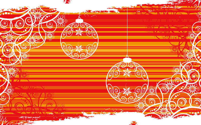 Red and orange holiday design
