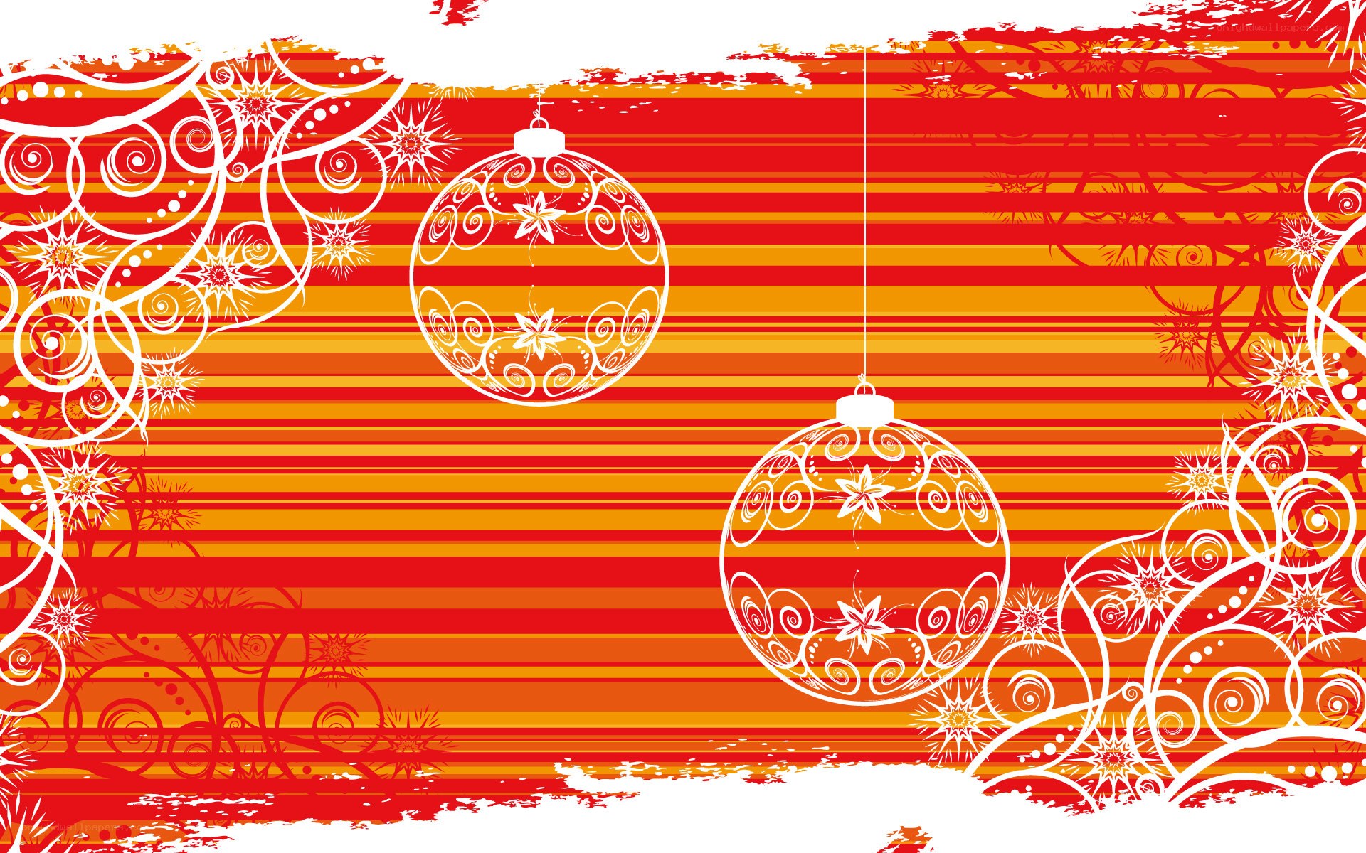 Red and orange holiday design