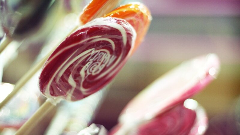 Red and Orange Lollipops