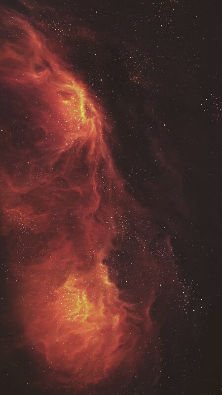 Red and Orange Nebula — Dramatic, Photograph
