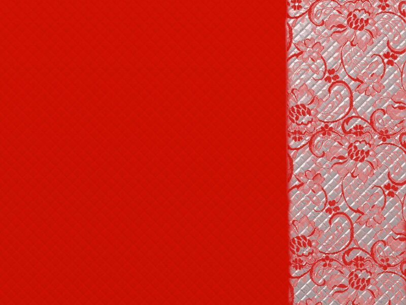 red and patterned fabric