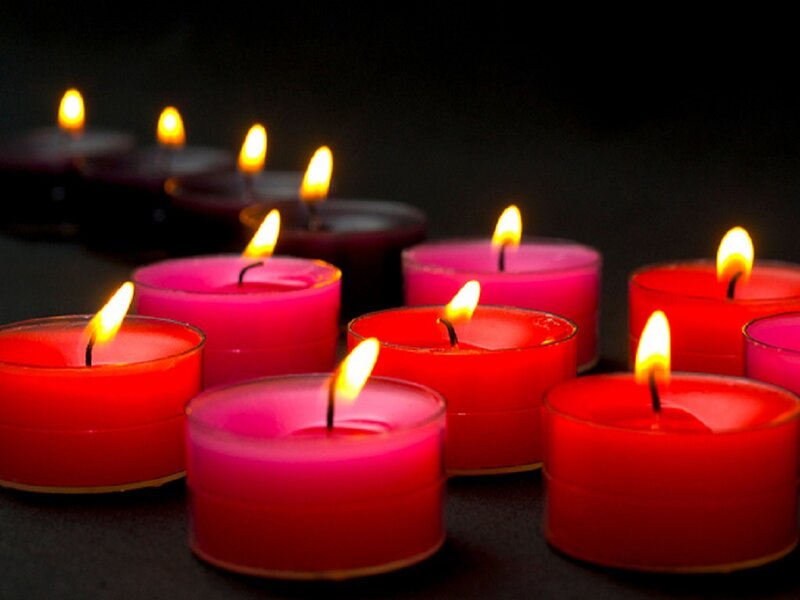 Red and Pink Candles