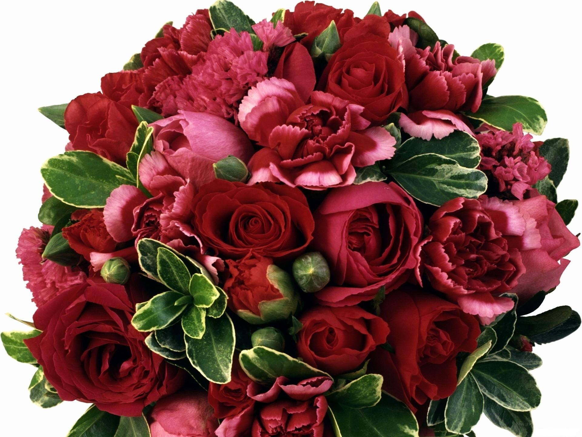 red and pink flower bouquet