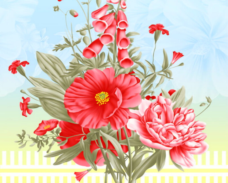 Red and Pink Flowers — Calm, Spring