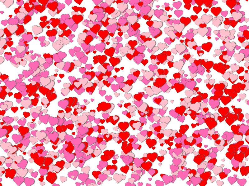 Red and Pink Hearts