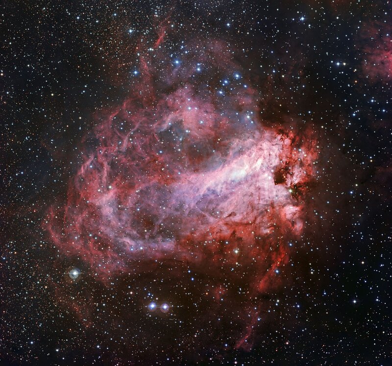 Red and Pink Nebula