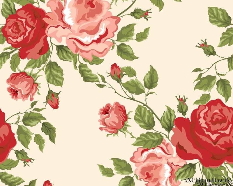 Red and Pink Roses — Calm, Illustration