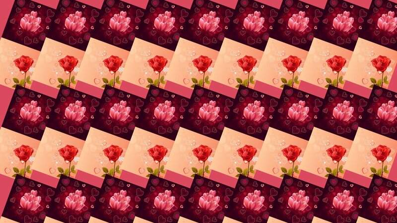 Red and Pink Roses — Romantic, Digital Art