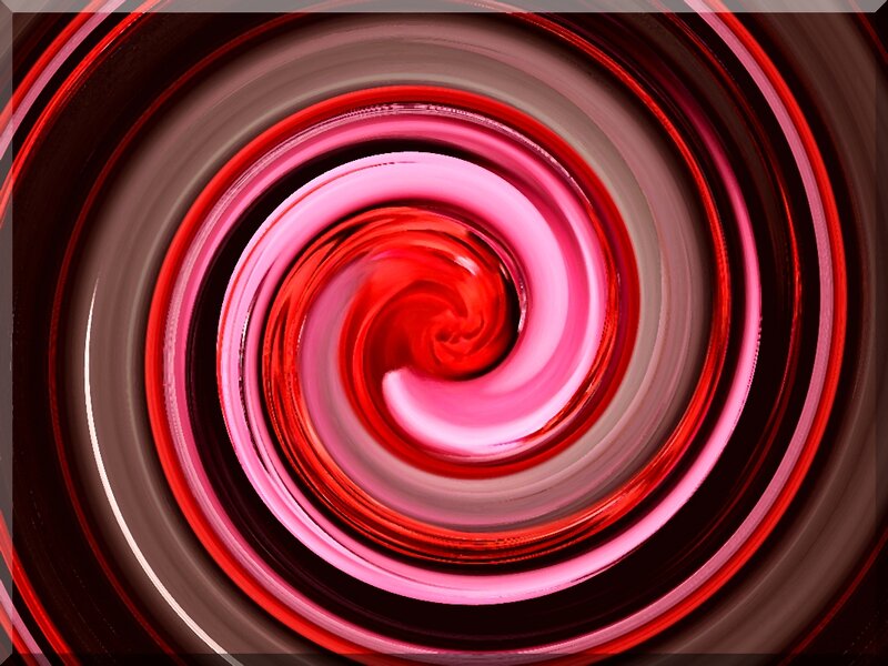 Red and Pink Spiral