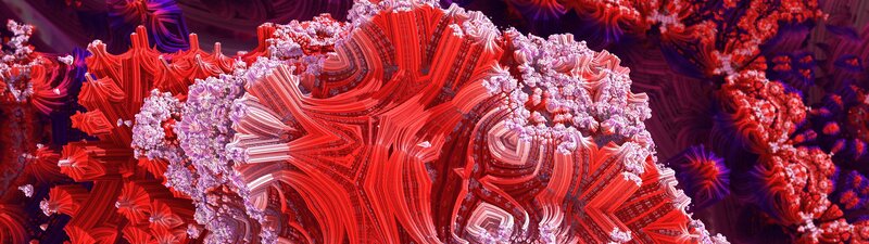 Red and Purple Fractal Structure