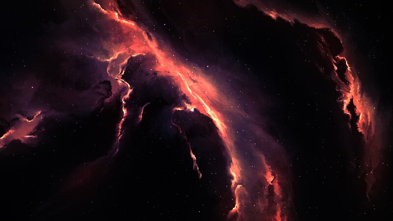 Red and Purple Nebula