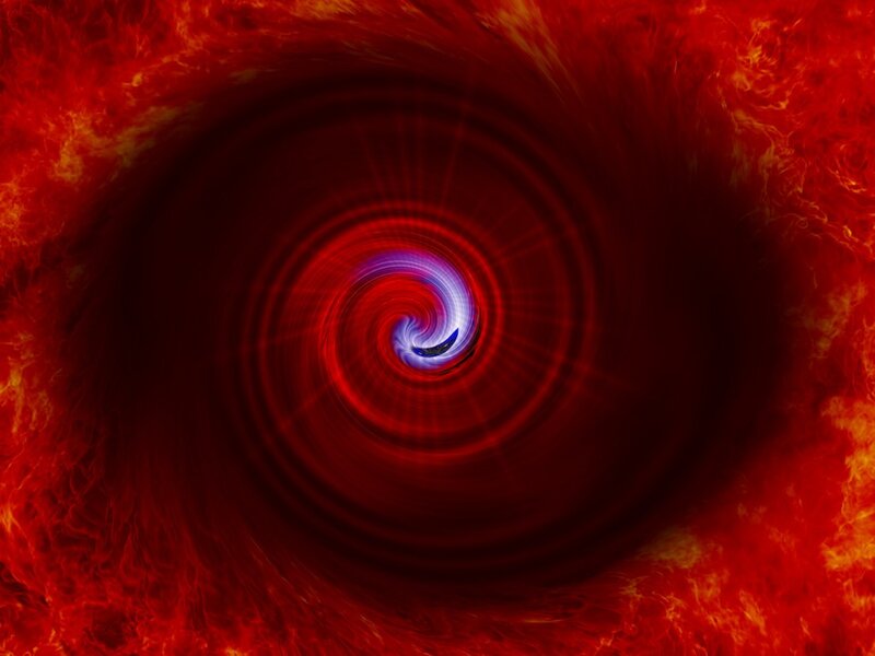 Red and Purple Spiral