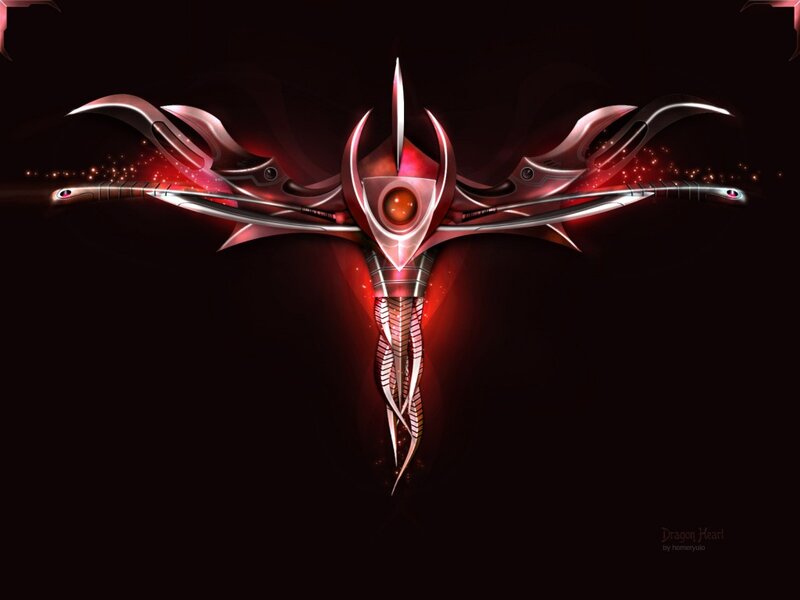 Red and Silver Dragon Weapon