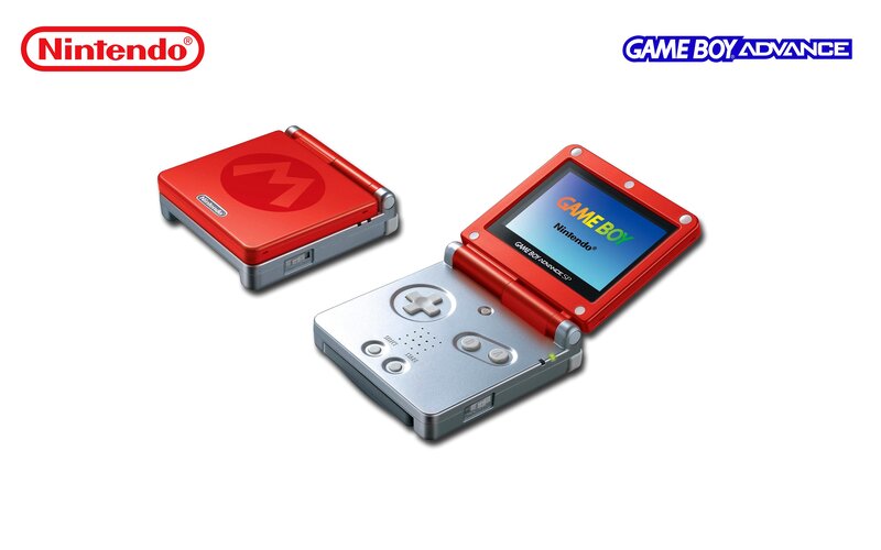 Red and Silver Handheld Console