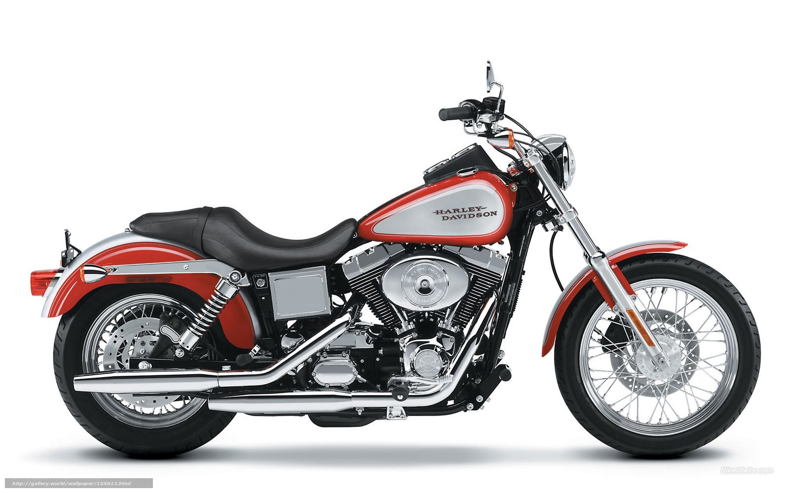 Red and silver Harley-Davidson motorcycle